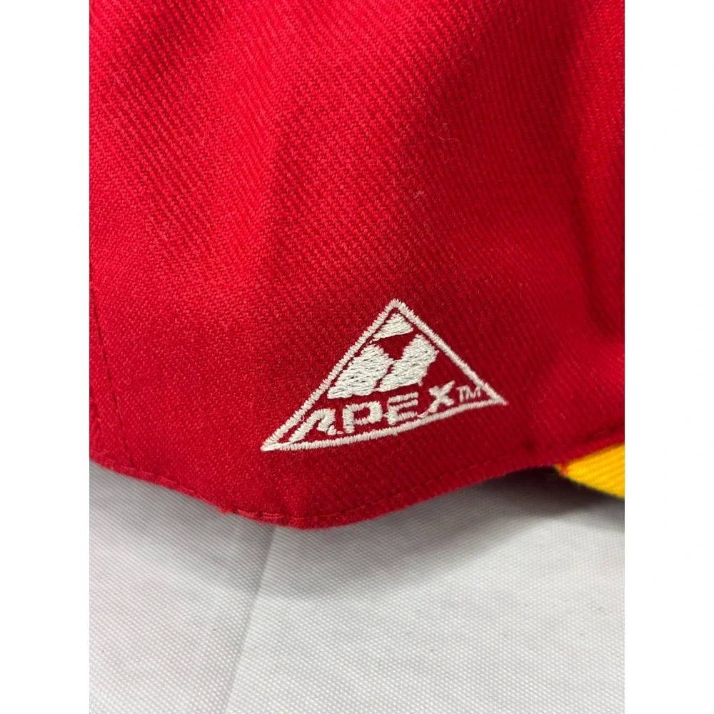 Kansas City Chiefs Apex One NFL Fitted Hat Cap Men Red Yellow 7 1/8 NWOT Vintage